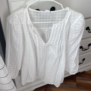 White cotton Gap blouse